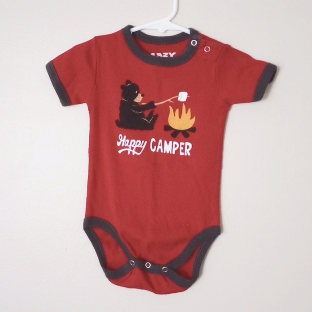 Happy Camper Baby Onesie 12 Months